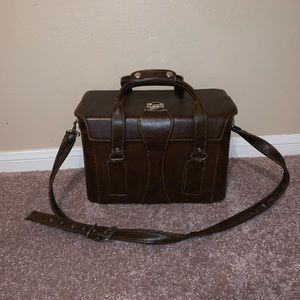Vintage Leather Box Camera Bag